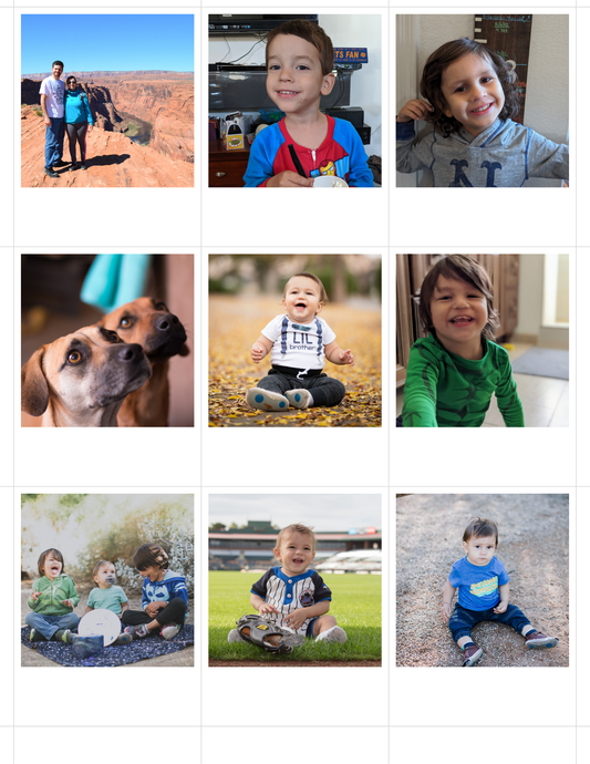Personalized Polaroid Photo Magnets - Set 9