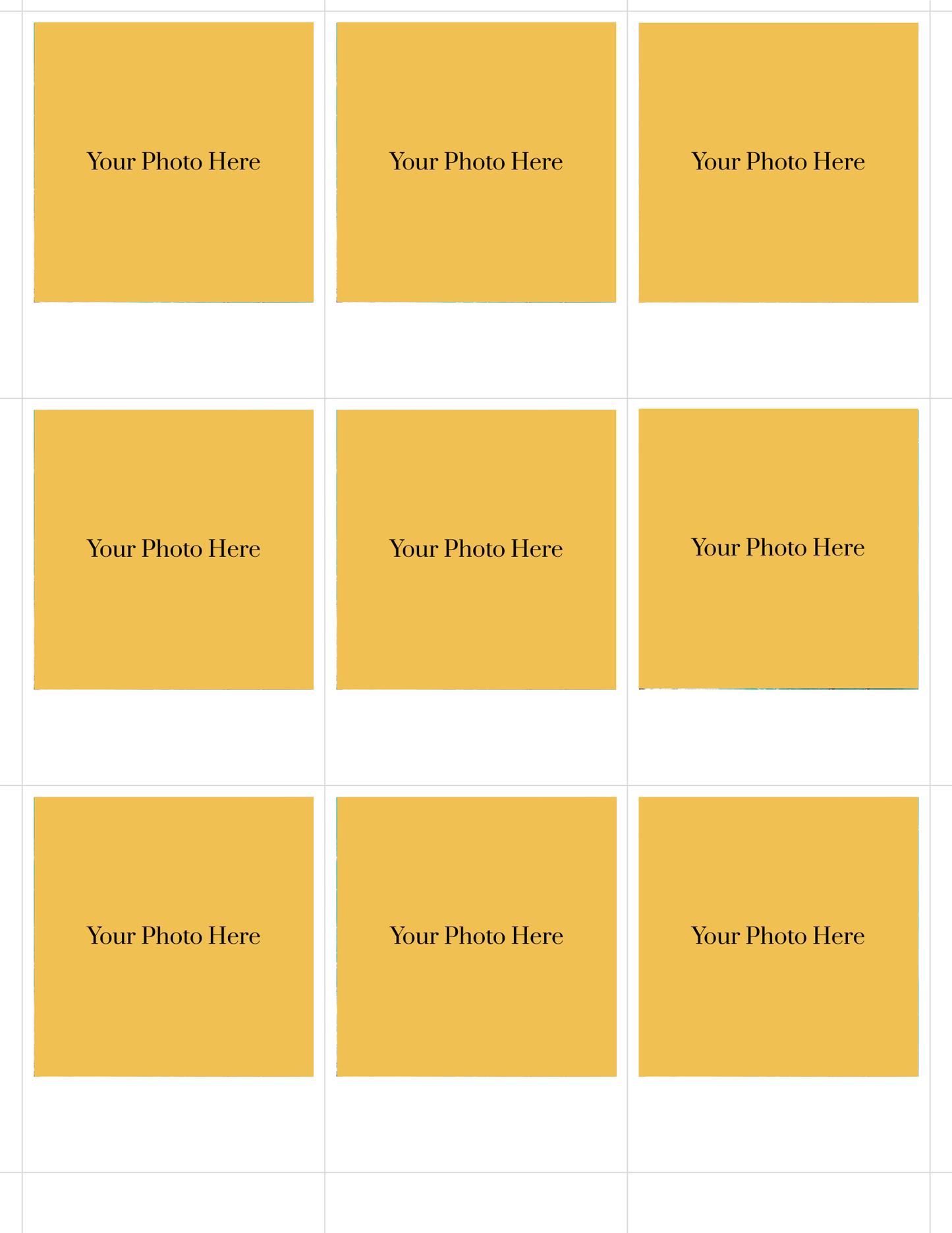 Personalized Polaroid Photo Magnets - Set 9