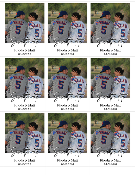 Personalized Save The Date Photo Magnets