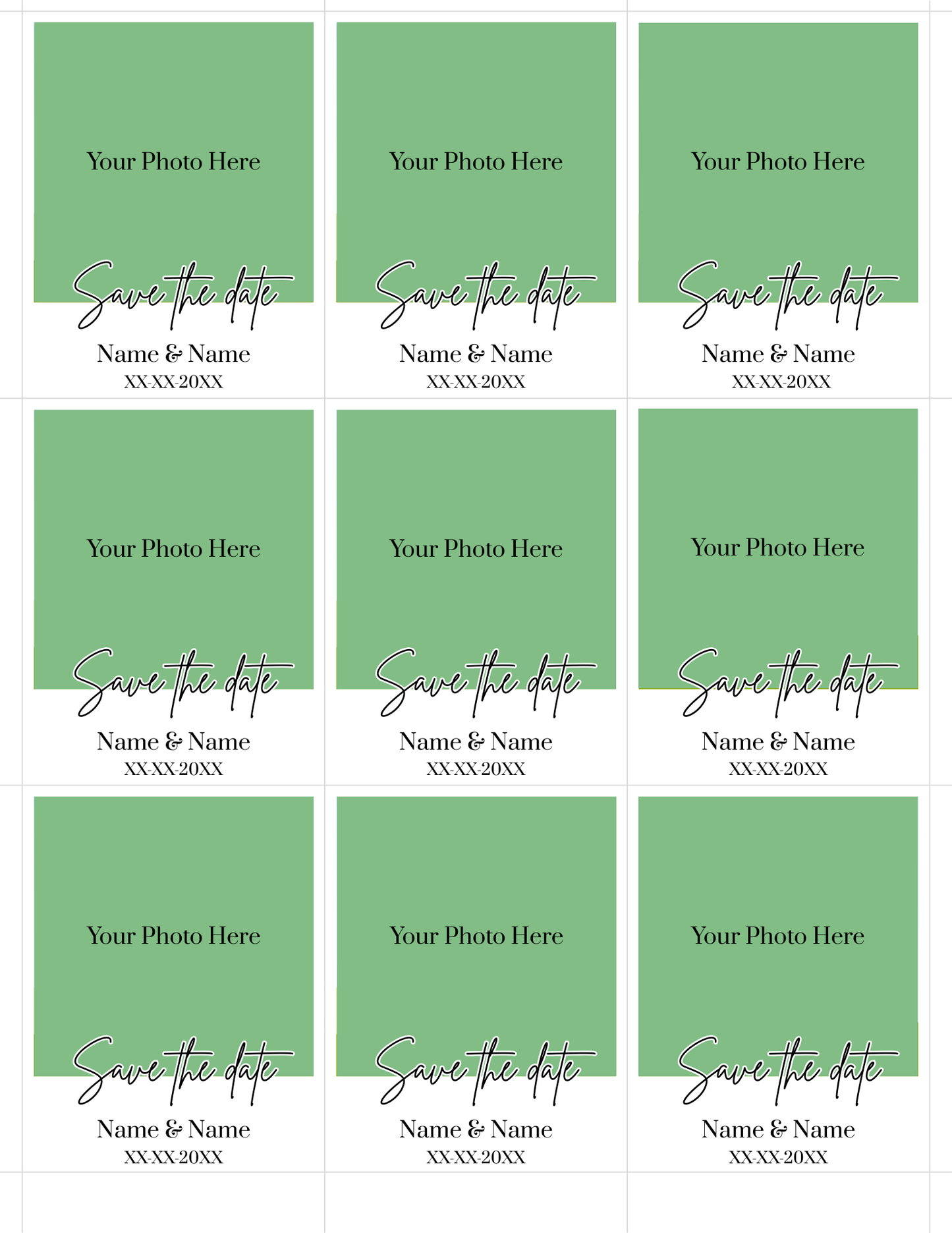 Personalized Save The Date Photo Magnets