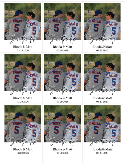 Personalized Save The Date Photo Magnets
