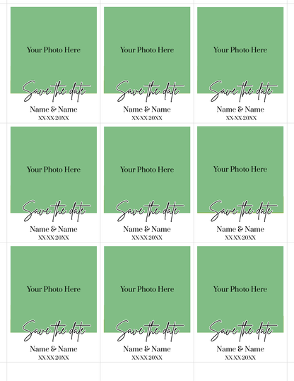 Personalized Save The Date Photo Magnets